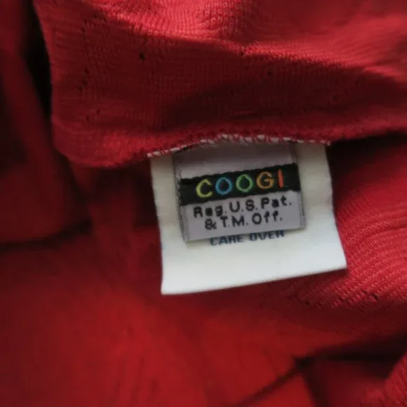 VTG 90s Coogi Australia 3D Knit Polo Red Spellout Men’s 3XL Rare Cosby Biggie